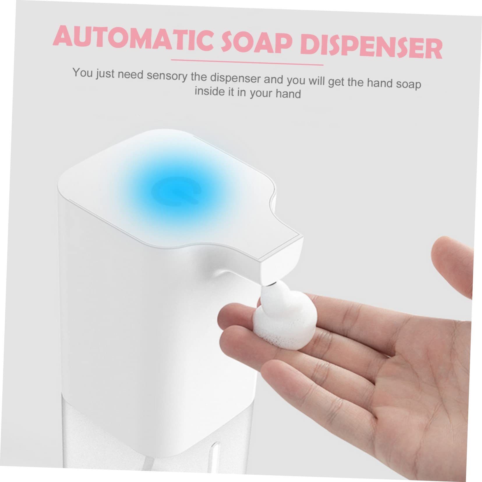 SOLUSTRE Automatic Soap Dispenser Wall Mount Leakproof Liquid Soap Dispenser for Home Office