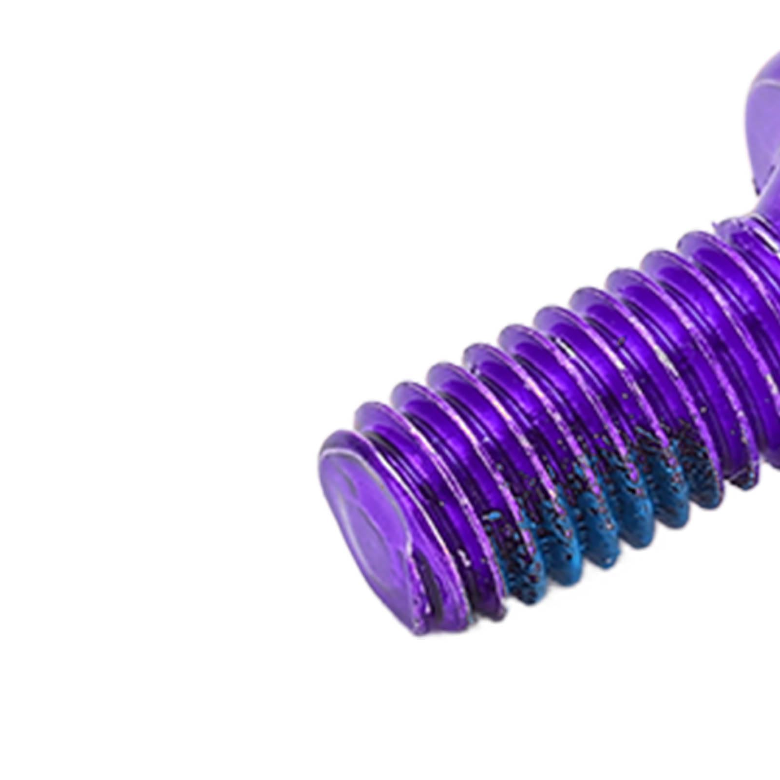 12 Sztuk M5 Tarcze Hamulcowe śruby śruby śruby Tarczy Hamulca Rowerowego (PURPLE)