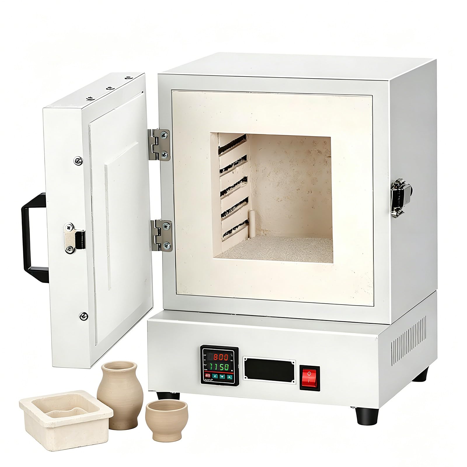 Piec muflowy 1150℃, piec elektryczny 2000W do wyrobu biżuterii, cyfrowy piec laboratoryjny do odparafinowania, wyżarzania i obróbki cieplnej