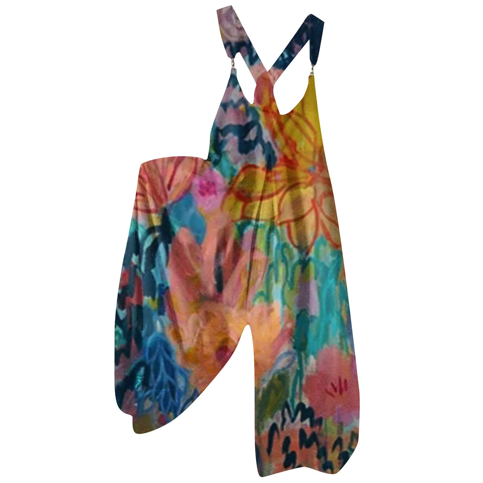 Playsuits For Women Uk Long Sleeve Sweet Loose Casual Jumpsuit Overalls Casual Loose Dungarees