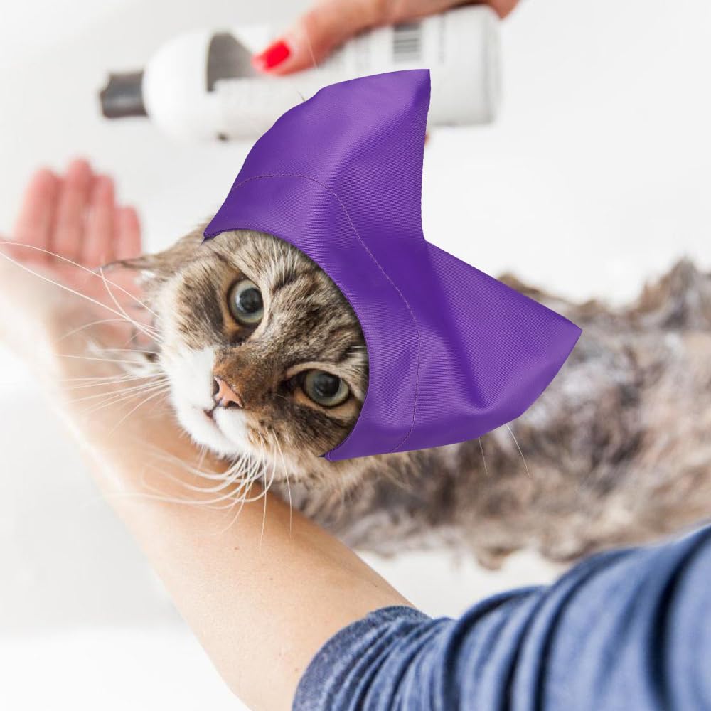 Gorros de ducha para gatos, gorro de baño impermeable para gatitos, protección para los oídos para gatos, gorro para mascotas, protector de orejas, gorro de ducha para gatos y perros pequeños, baño