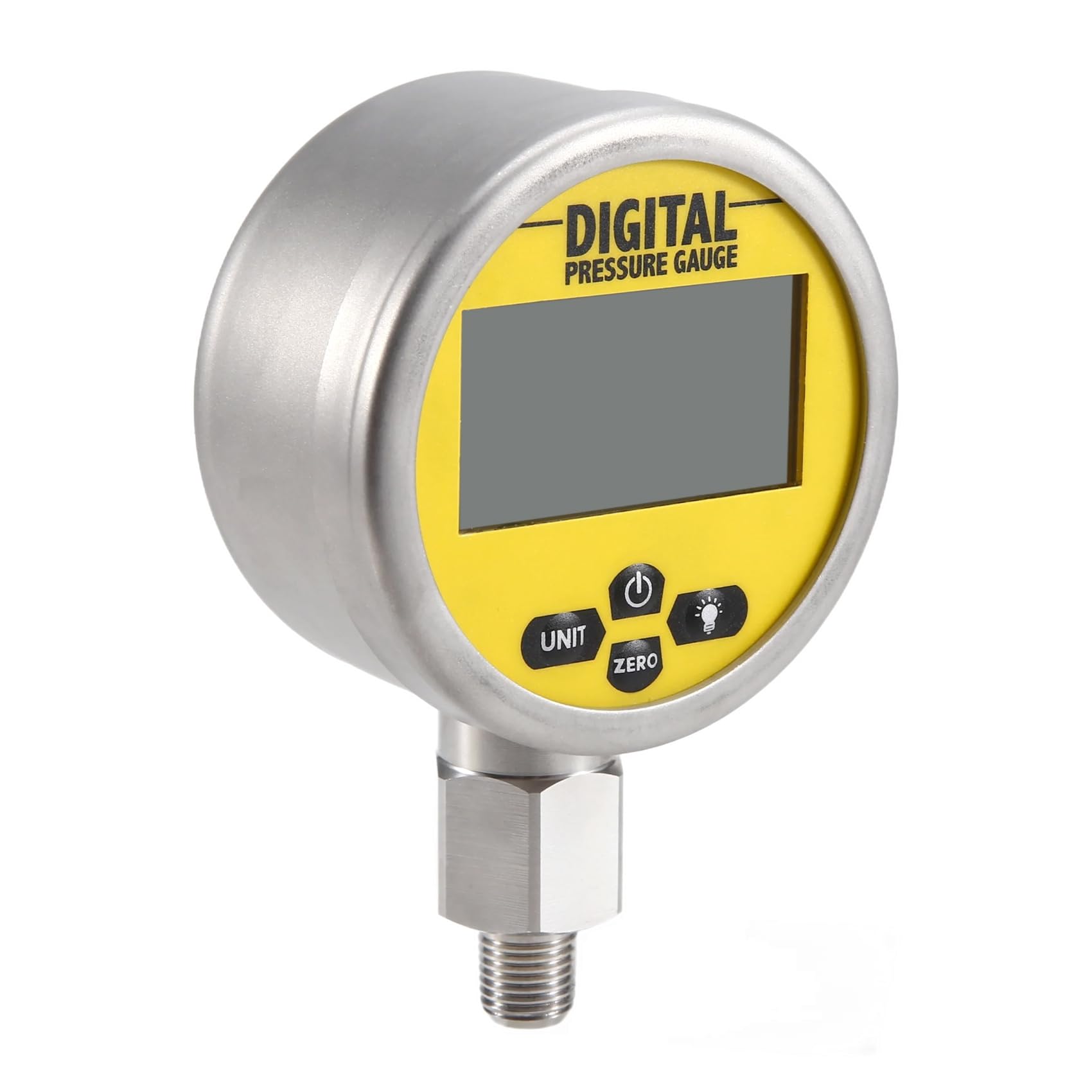 Jnchdghwa As Shown 16Mpa 80Mm 0.4% Digital Display Hydraulic Gauge Meter Accuracy 1/4Npt Backlight Gas Water Pressure Gauge