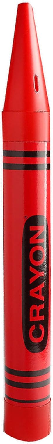 Universal Affect - Large Crayon Coin Savings Bank - Dimensions are approximately 22.5 Tall x 2.25 wide & deep - Color: Red