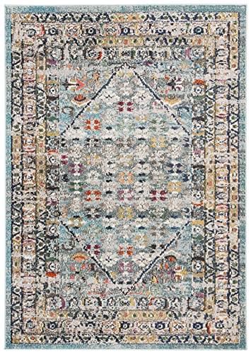 Tapete SAFAVIEH Monaco 4' x 5'7" Azul Gris miniatura 3