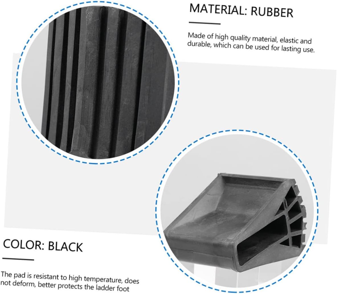 ARTIBETTER 8pcs Ladder Feet Protector Non- Pads for Folding Ladders for Stability Easy Installation for Home Use and Safety