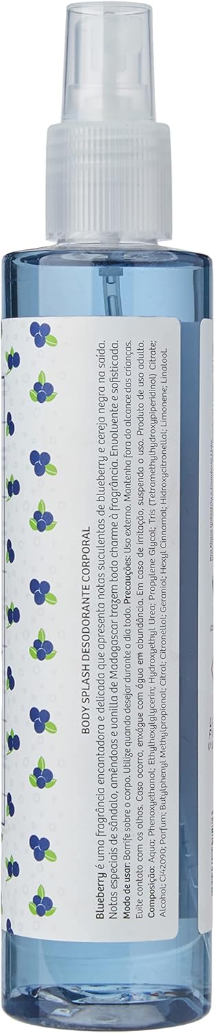 Frasco frontal do Body Splash Giovanna Baby Blueberry 260ml