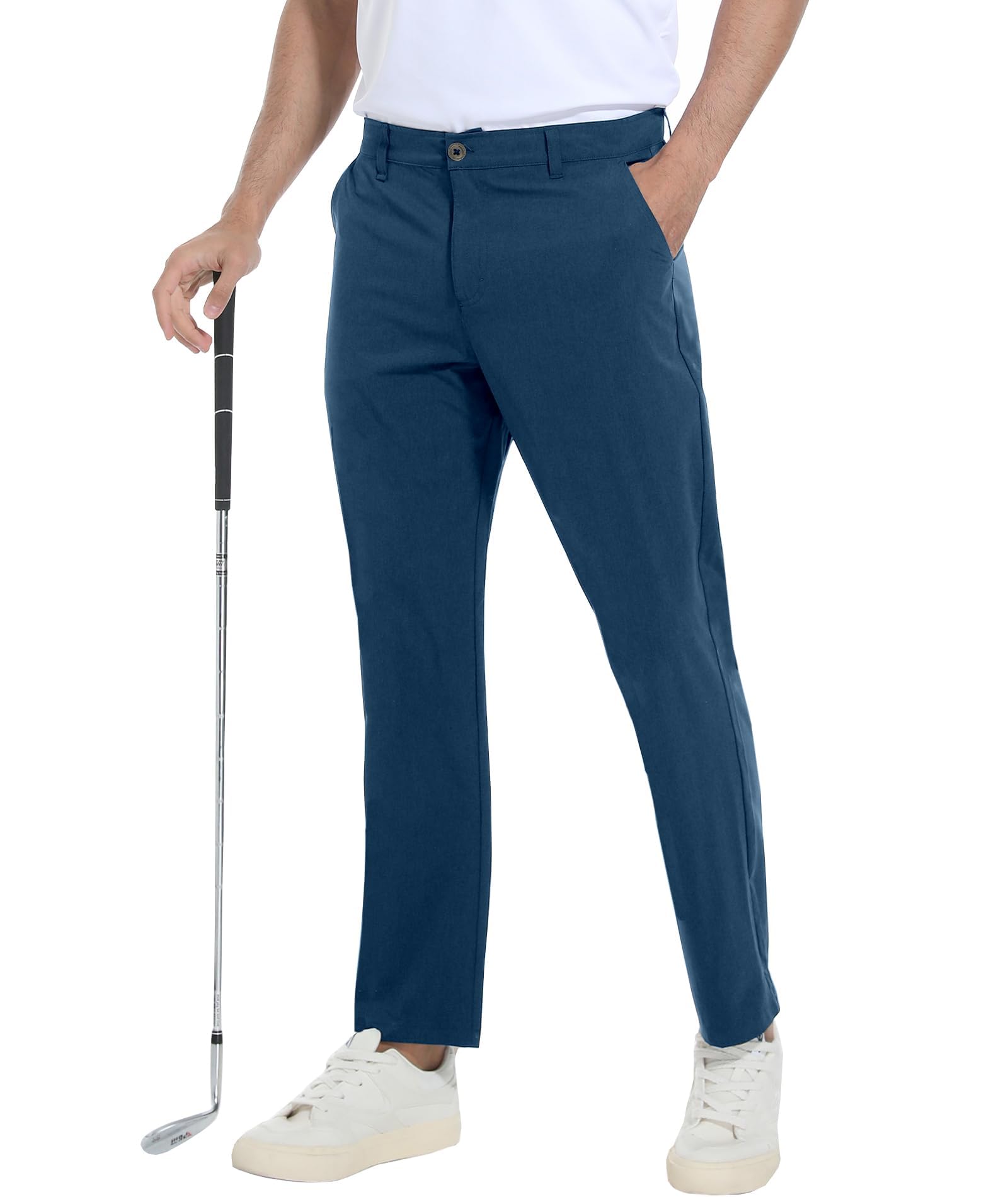 Boyzn Pantalon de golf pour homme avec 5 poches, léger, extensible, à séchage rapide, décontracté, pour voyage, travail