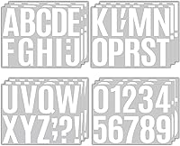 Vista 10 de 810 piezas de 10 hojas de calcomanías de vinilo para letras, calcomanías autoadhesivas para buzón, letreros, ventanas, puertas, automóviles