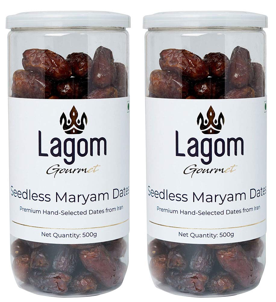 Lagom Gourmet Seedless Piarom Maryam Dates 1 kg | All Natural | No Preservatives | No Added Sugar | Gluten Free | Vegan | Plant Based | Non GMO | Dates Dry Fruits | Khajur | Khajoor | Khejur (B08HQZ2PSM) Amazon Price History, Amazon Price Tracker