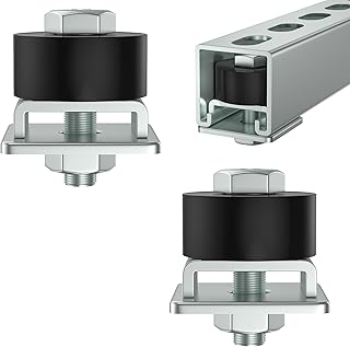 Trolley Roller Wheels Limit Trolley Assembly Positioning for Unistrut Strut Channel with 1-5/8" Wide and All 1-5/8" or Taller Strut Channel Pack of 2