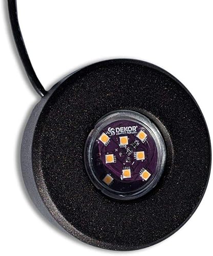 Miniatura 2 de DEKOR Luces LED de disco para paisajismo, luces elevadas, caminos y pasarelas (veta de cobre oscuro)