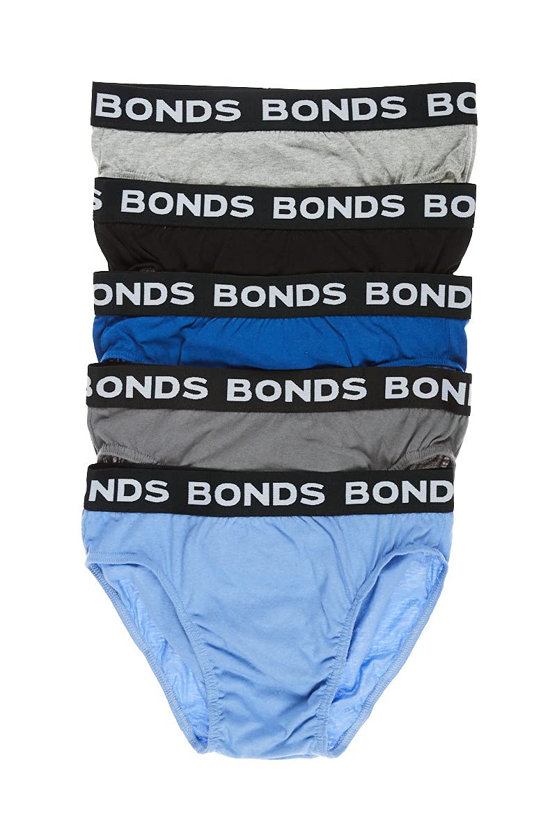 Bonds Men's Underwear Hipster Brief - 5 Pack, Assorted (5 Pack), XL