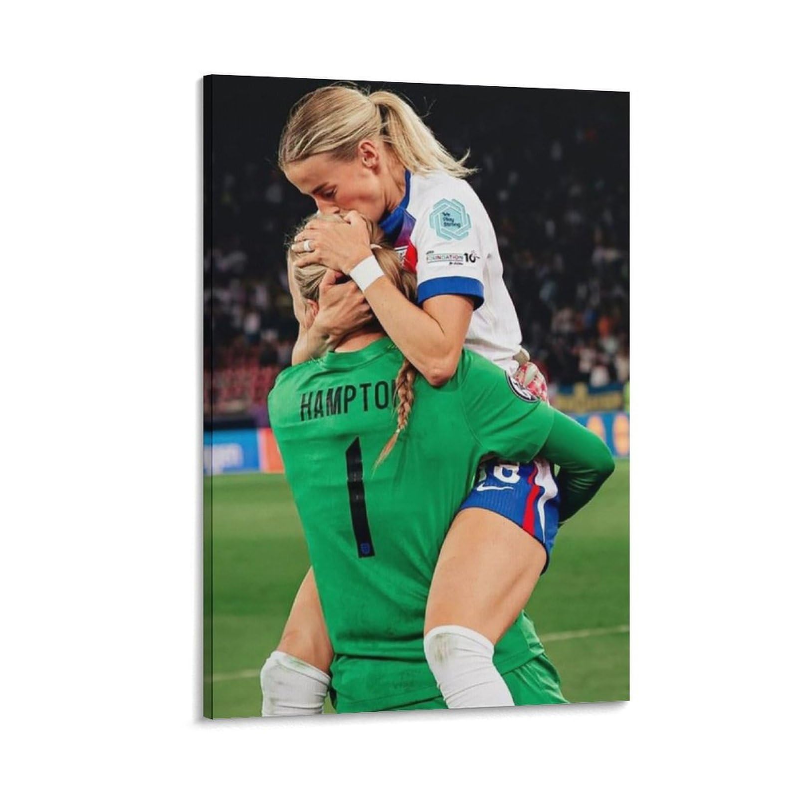 ASUIU Chloe Kelly Canvas Poster Wall Art Picture Painting Poster Canvas Print Posters Artworks Room Decor 24x36inch(60x90cm)