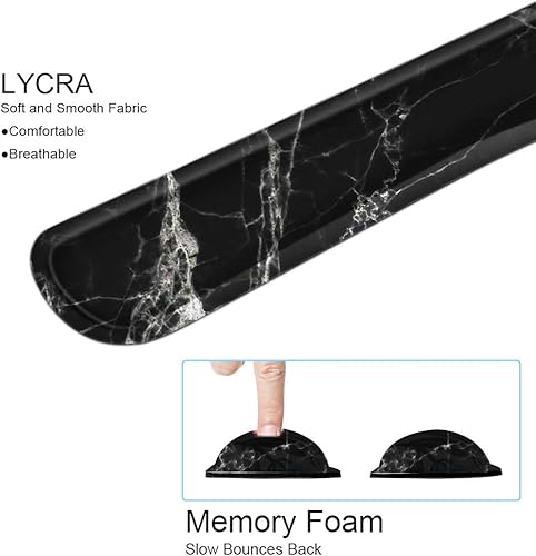 Miniatura 3 de Alfombrilla de mouse extendida 4 en 1 para juegos (35.4 x 15.7 pulgadas de grosor) y alfombrilla ergonómica para mouse con soporte de muñeca y