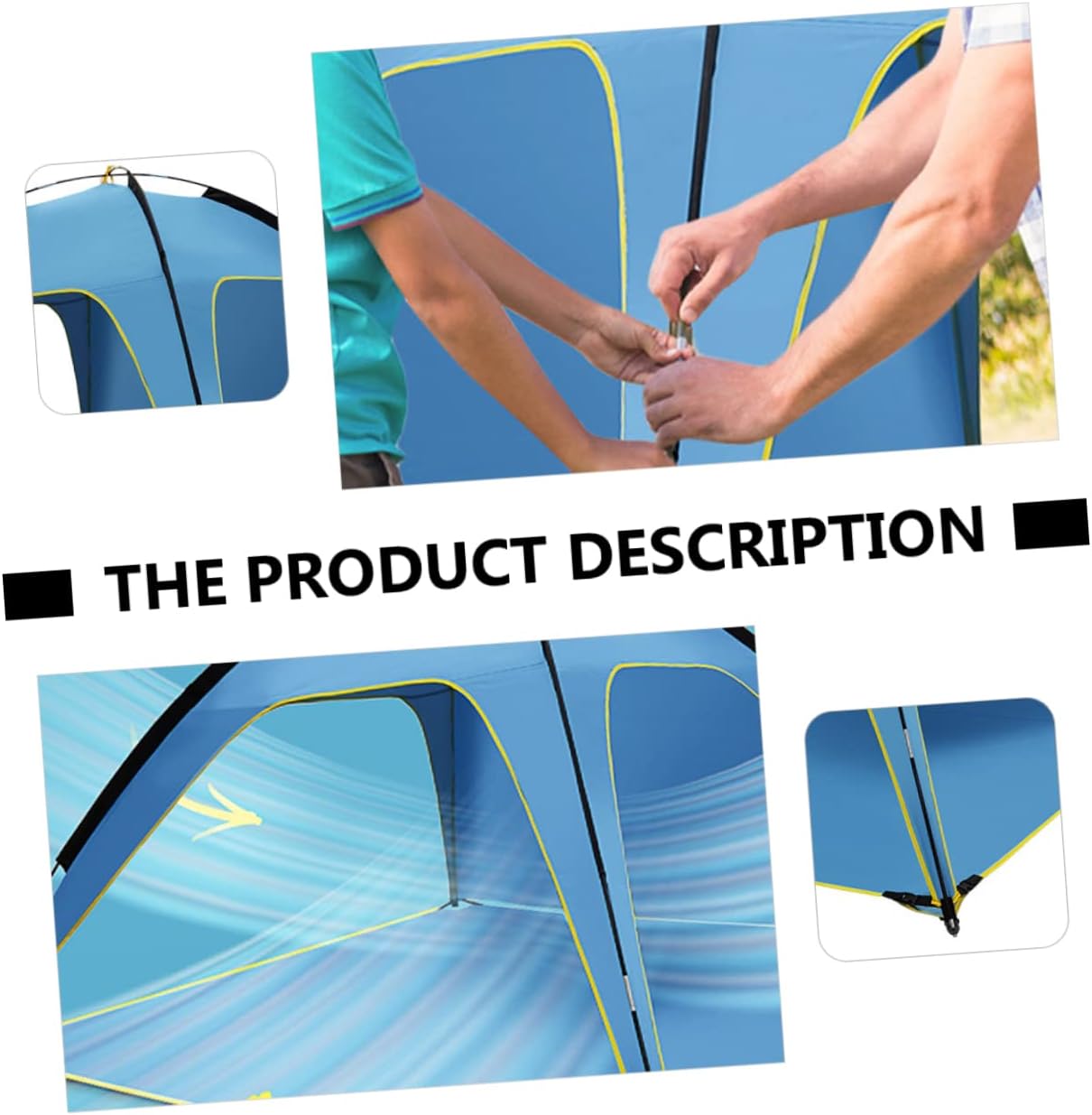 1pc Outdoor Beach Tent Sided Ventilated Sunshade for Camping Picnics Lightweight Design Removable Ground Cloth -uv