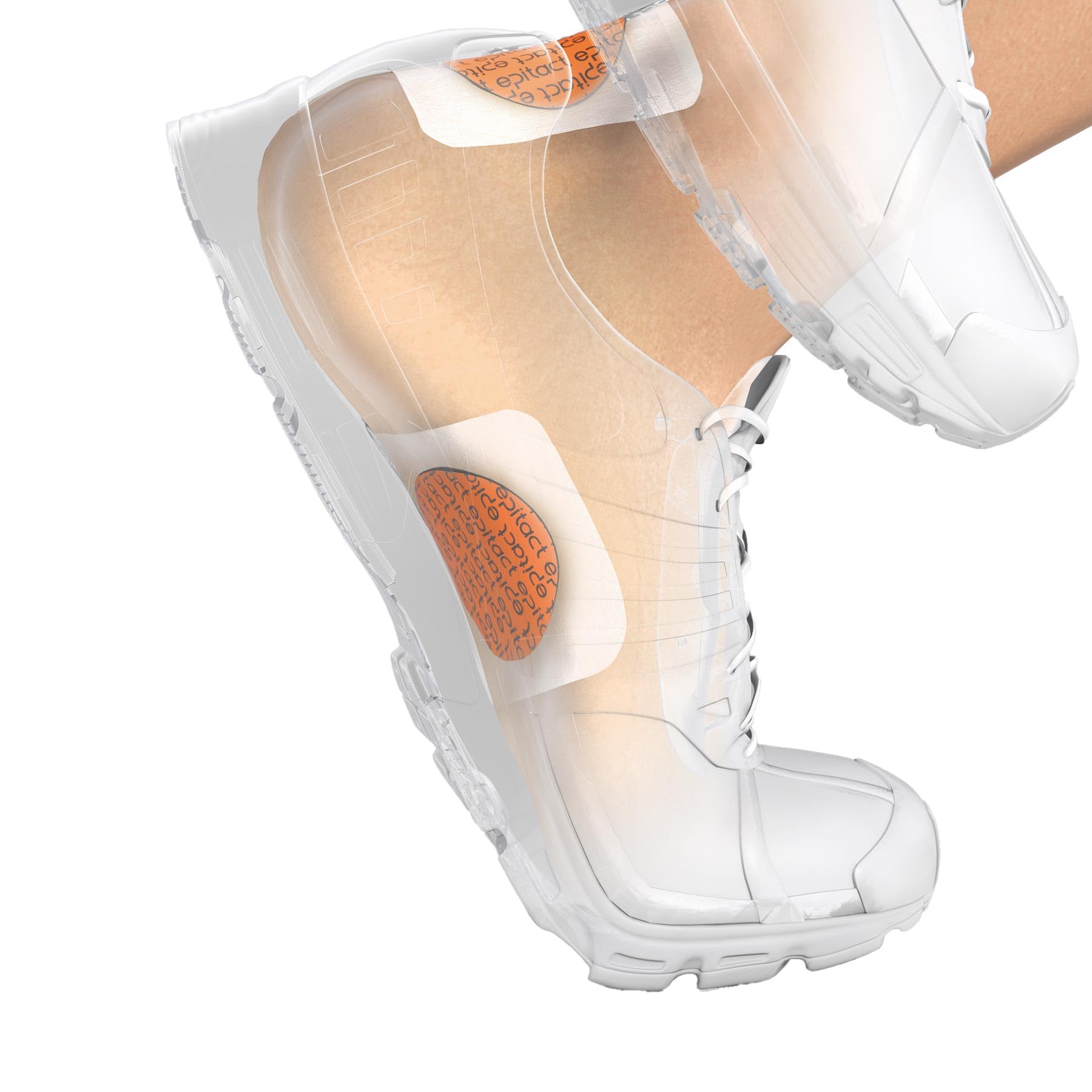 EPITACT | Protections Ampoule Pied Sport | Préviennent et Soulagent les Ampoules, Irritations | Protègent des Frottements, Répartissent les Pressions | Lavables | Tenue Optimale | Innovation Française