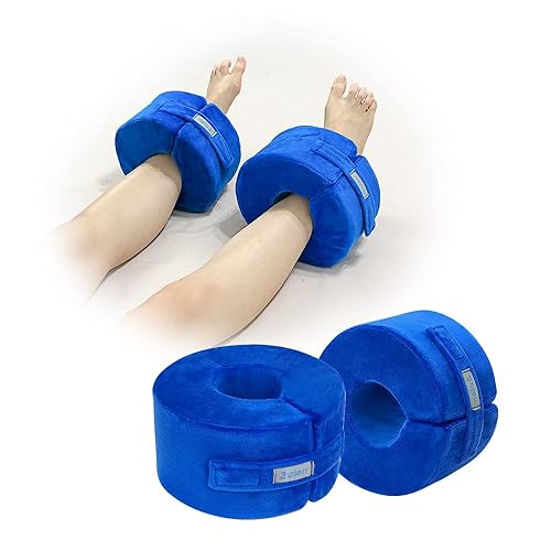 Zelen Almohadas de elevación de pie de cuña de tobillo, almohada de soporte de pie protectores de talón para úlceras por presión, cojín para