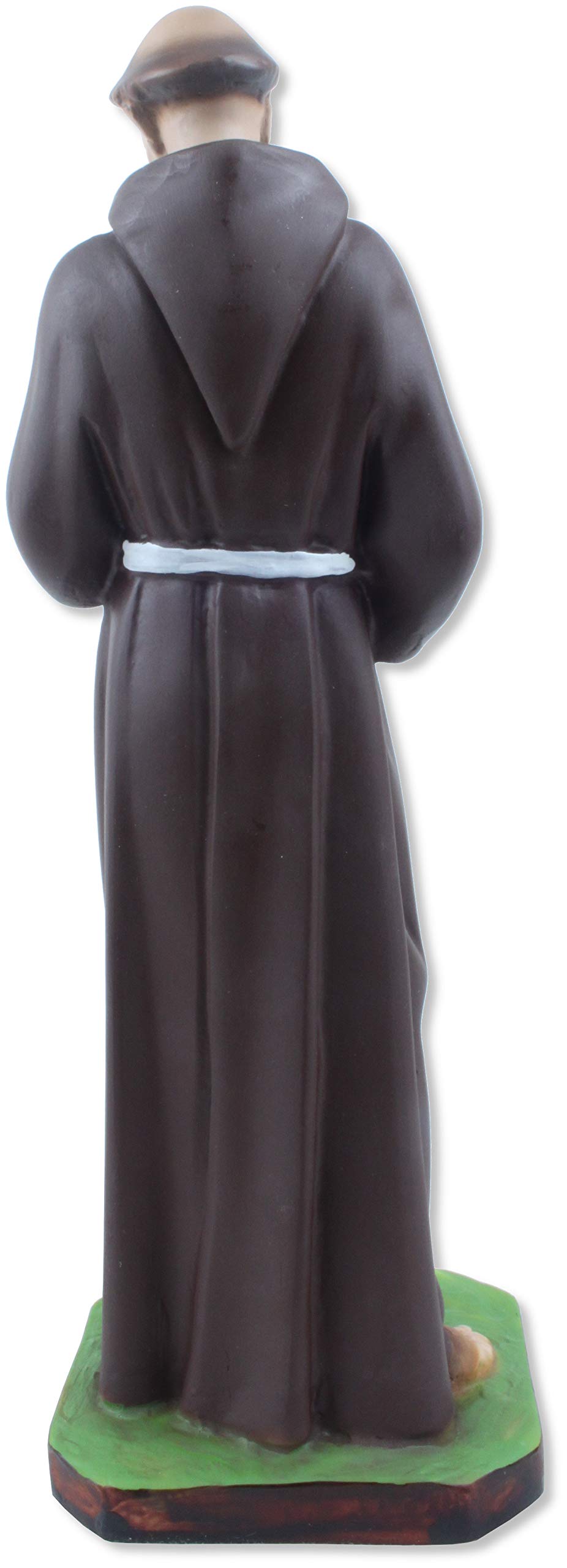 Proposte Religiose Statua di S. Francesco d'Assisi in Resina. Altezza cm 30. Dipinta a Mano.