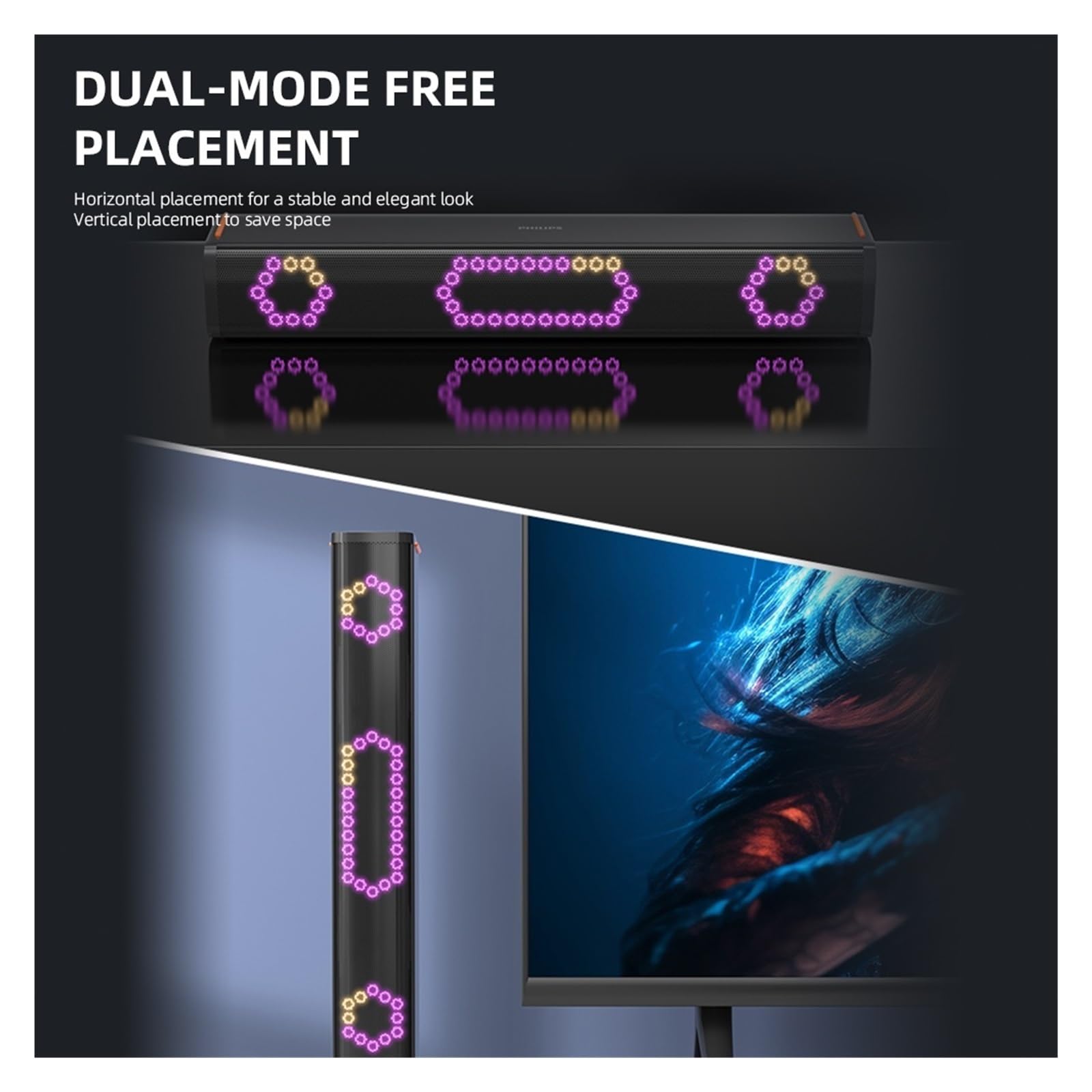 Control Remoto Inteligente For Barra De Sonido con Conexión Modo Dual Y Efecto Espectro Luz Conectividad VersáTil