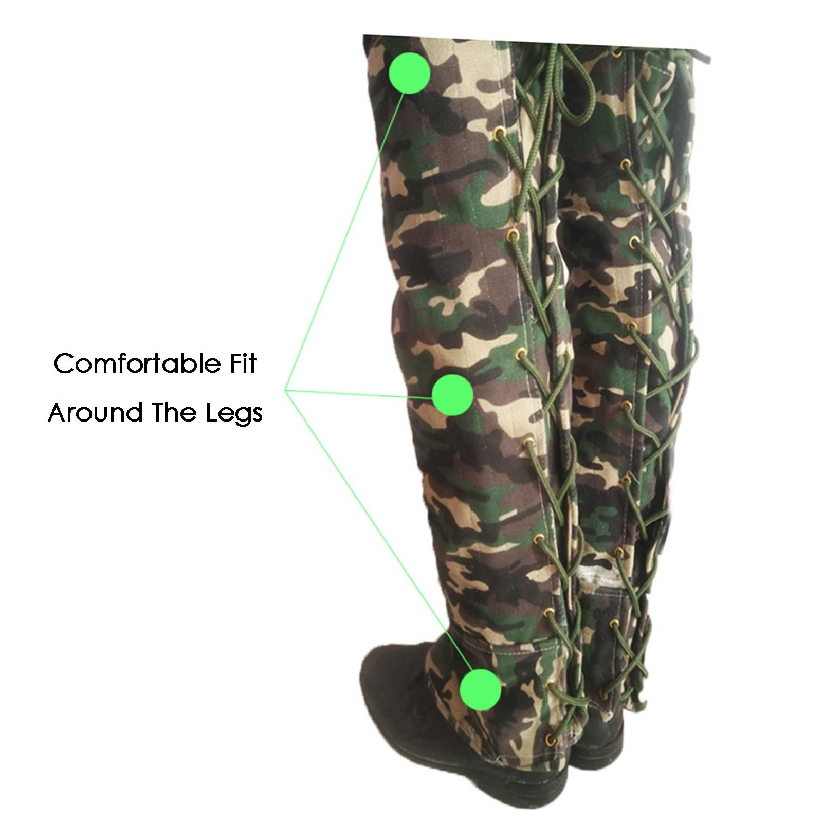 GCGC Polainas For Senderismo, Polainas A Prueba De Serpientes For Exteriores, Polainas Por Encima De La Rodilla, For Hombres Y Mujeres, For Montaña, Nieve, Senderismo, Esquí, Caminatas, Escalada