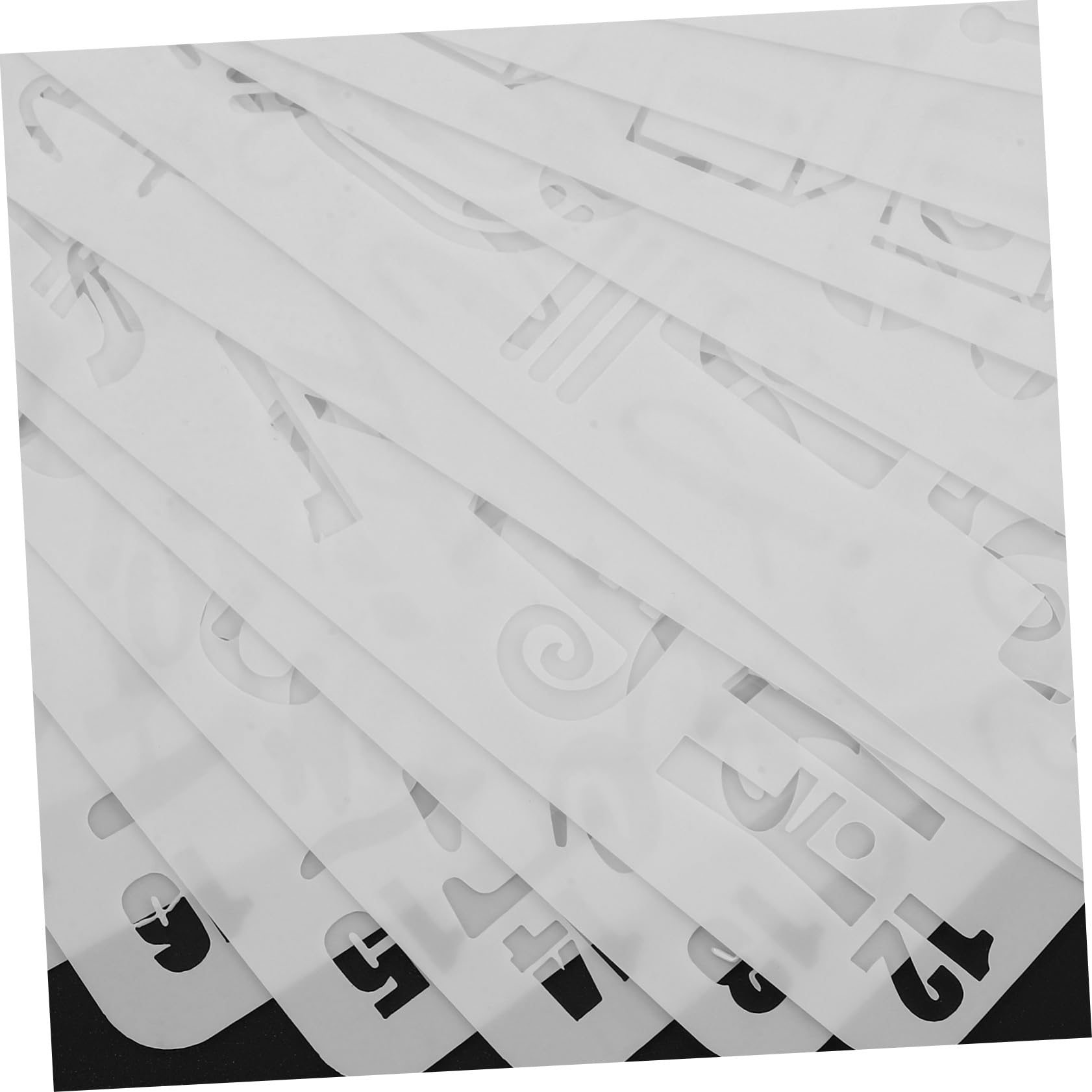 Tofficu 2 Set Stencil E Per Pittura Template Alfabeto Riutilizzabili Per Decorazioni Diy Su Tela Muro E 20 Pezzi * 2