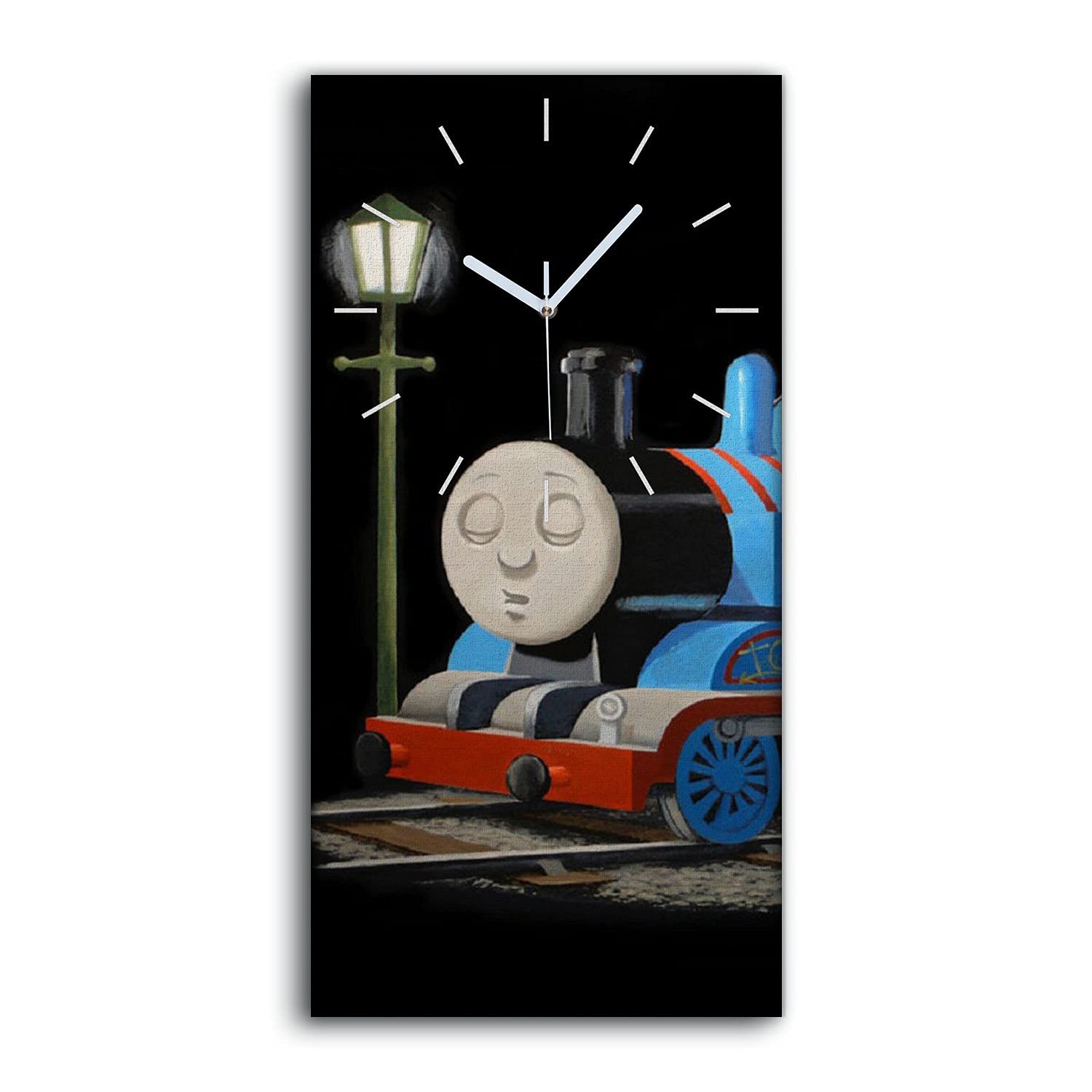 Horloge sur Toile Thomas Image Art Moderne Salon Chambre 30x60cm