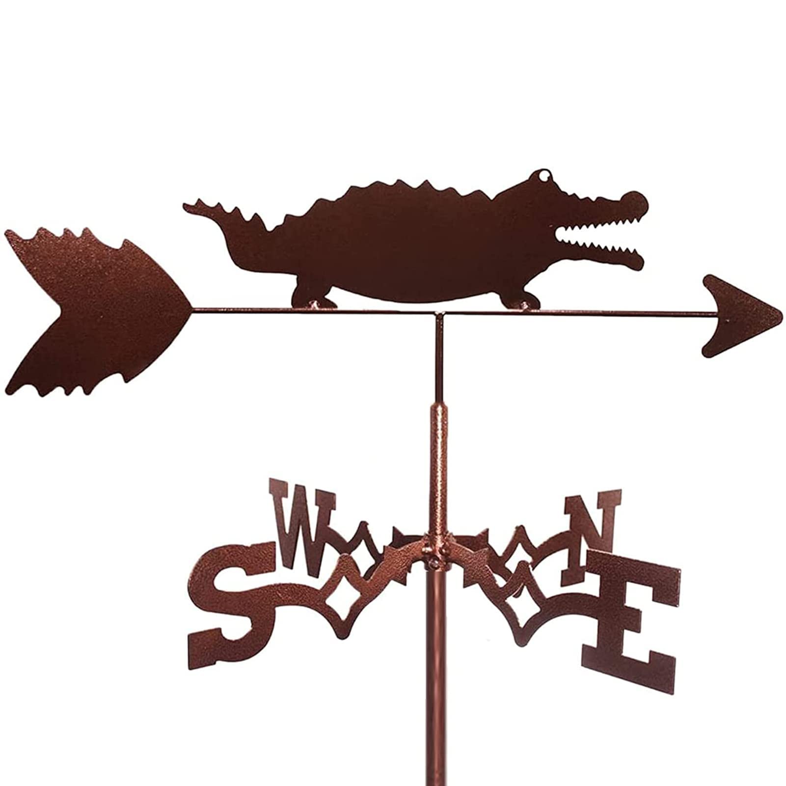 TAXXII Metal Weathervane Animal Weather Vanes Wind Direction Indicator Kit Vane Outdoor Garden Yard Houses Farm Lawn Pathway Patio Roof Decorations