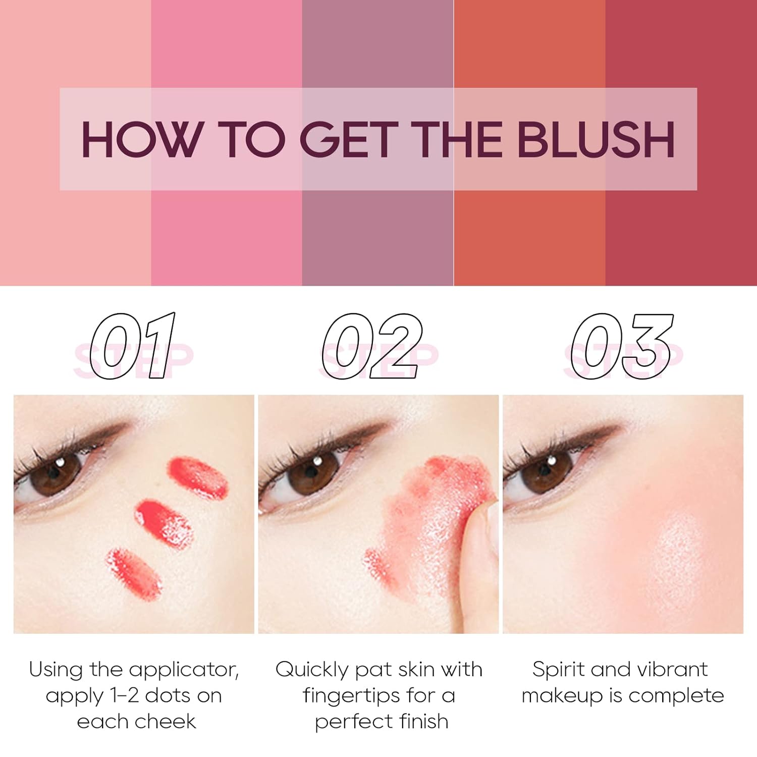 KYDA Liquid Blush, Natural Matte Finish Looking, Dewy Cheek Tint, Moisturizing Lightweight Blendable Feel, Soft Cream Face Blush, by Ownest Beauty-#02 : Beauty & Personal Care