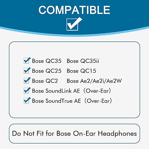 Miniatura 10 de Almohadillas de repuesto de gel refrescante, almohadillas para los oídos Bose QuietComfort 35 (QC35) y Quiet Comfort 35 II (QC35 II) y más, espuma