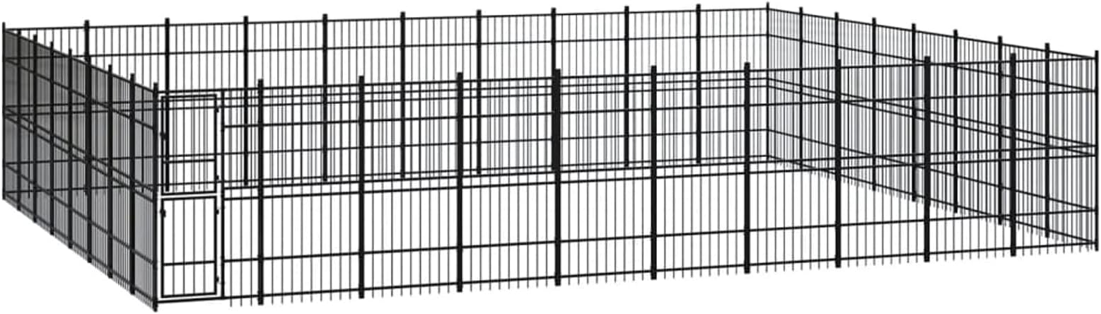 ZEYUANOutdoor Dog Kennel Steel 73.73 m²,Car Dog Crate,Small Dog Crate,Storage Dog Cage