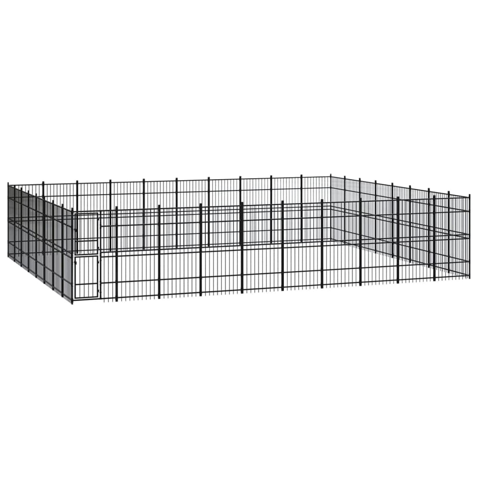 ZEYUANOutdoor Dog Kennel Steel 73.73 m²,Car Dog Crate,Small Dog Crate,Storage Dog Cage