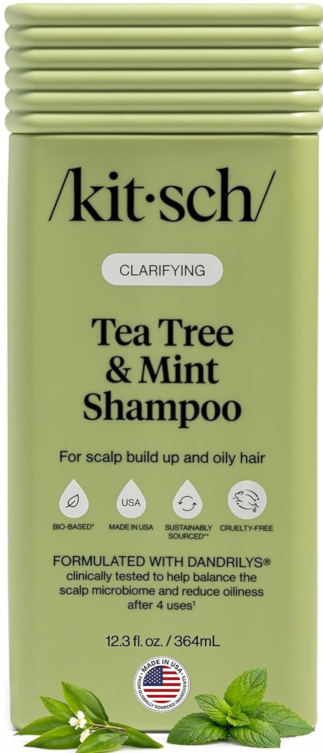 Kitsch Strengthening Rice Water Protein Shampoo for Women & Men – Hair Growth Shampoo & Volumizing Hair Care for Thin, Fine & Damaged Hair – Paraben, Phthalates & Silicone Free – Made in USA – 12.3 oz