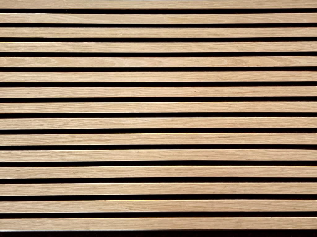 Akustikpaneele AURA Core Oiled Oak 240x60cm | Wandpaneel Holzoptik Eiche geölt | MDF & Filz Wandpanel | acoustic wall panel | Schallschutz Wand | 1 Stück | 1,44 m²