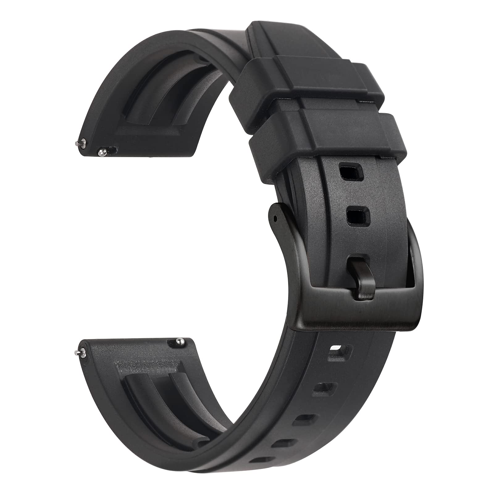 WOUKUPSilicone Watch Bands Quick Release Rubber Watch Strap 18mm 19mm 20mm 21mm 22mm 24mm Replacement Sport Watchbands for Men and Women