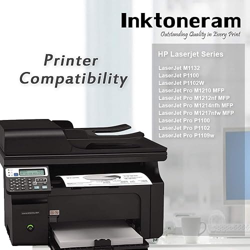 Miniatura 6 de Inktoneram Cartuchos de tóner compatibles de repuesto para HP CE285A 85A Laserjet M1212f M1212nf M1213nf M1214nfh M1216nfh M1217nfw M1219nf P1102