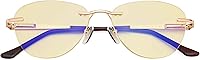 Vista 1 de CessBlu Ladies Cat-eye Blue Light Blocking Glasses Anti Glare UV Rimless Computer Eyeglasses for Women Reading Screen