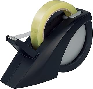 Maped - Dispensador de Cinta Adhesiva - Expert Compact Pro - Porta Celo de Uso Profesional - Base Lastrada y Antideslizante - Para Cualquier Formato de Rollo - Diseño de Color Negro