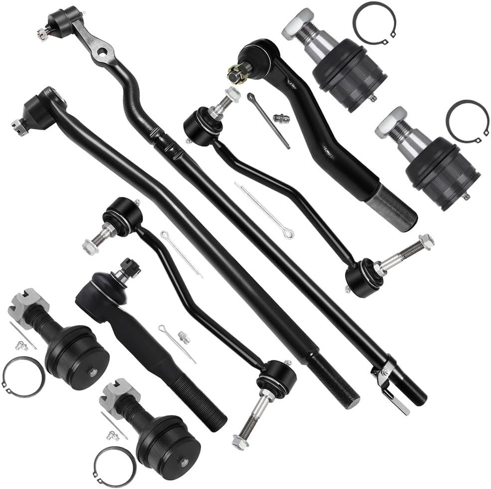 SCITOO 10pcs Suspension Kit For 2000-2004 For F-250 Super Duty for F-350 Super Duty 2000-2005 For Excursion w/Suspension Parts Ball Joint Sway Bar Link Tie Rod End
