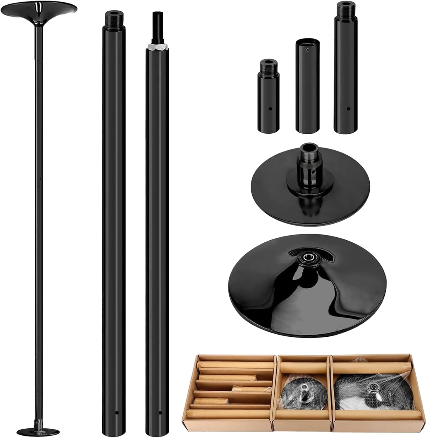 Portable Stripper Pole,Professional Stripping Pole - Removable Dance Pole Kit, 45mm Exercise Pole for Pole Dance Studio, Pole Fitness