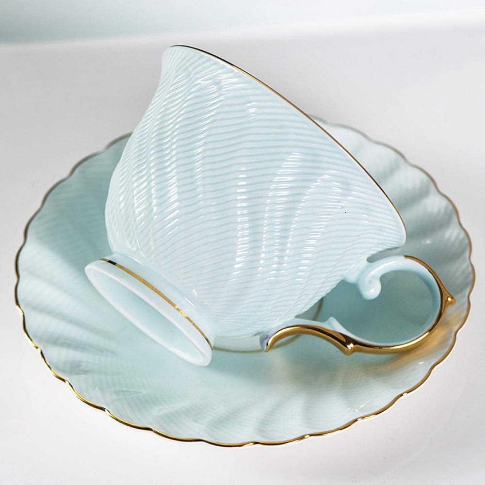 Kaffeetassen-Set aus Knochenporzellan, für Zuhause, Büro, Restaurant, Blume, Teetasse, Milch, Wasser, Saft, Instant-Kaffee, perfekt für heiße oder kalte Getränke