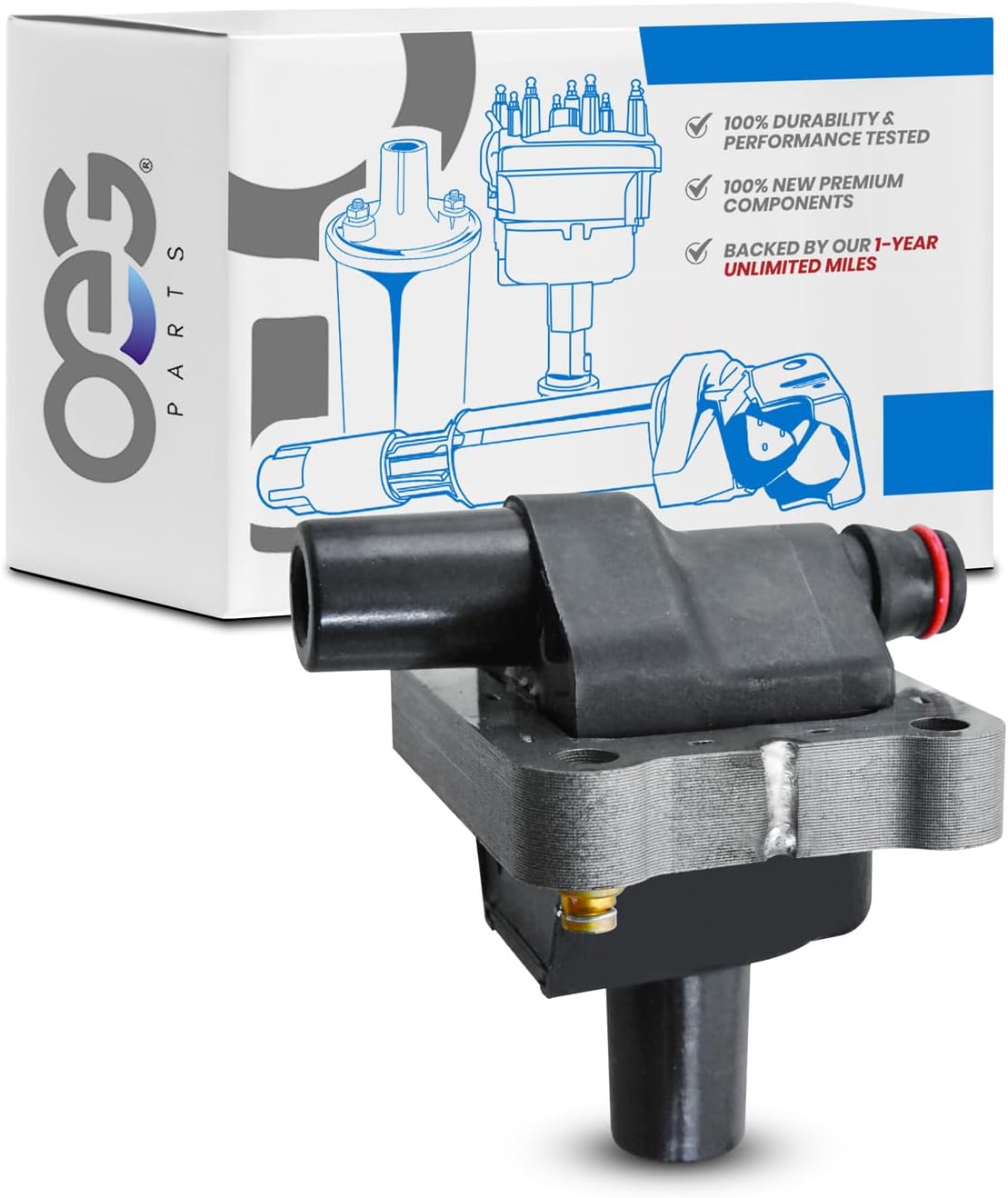 OEG Parts New Ignition Coil Compatible With 1993-1997 Mercedes-Benz 300CE 300E 300TE C230 C280 C36, AMG, Replaces 000-150-02-80, 000-158-70-03