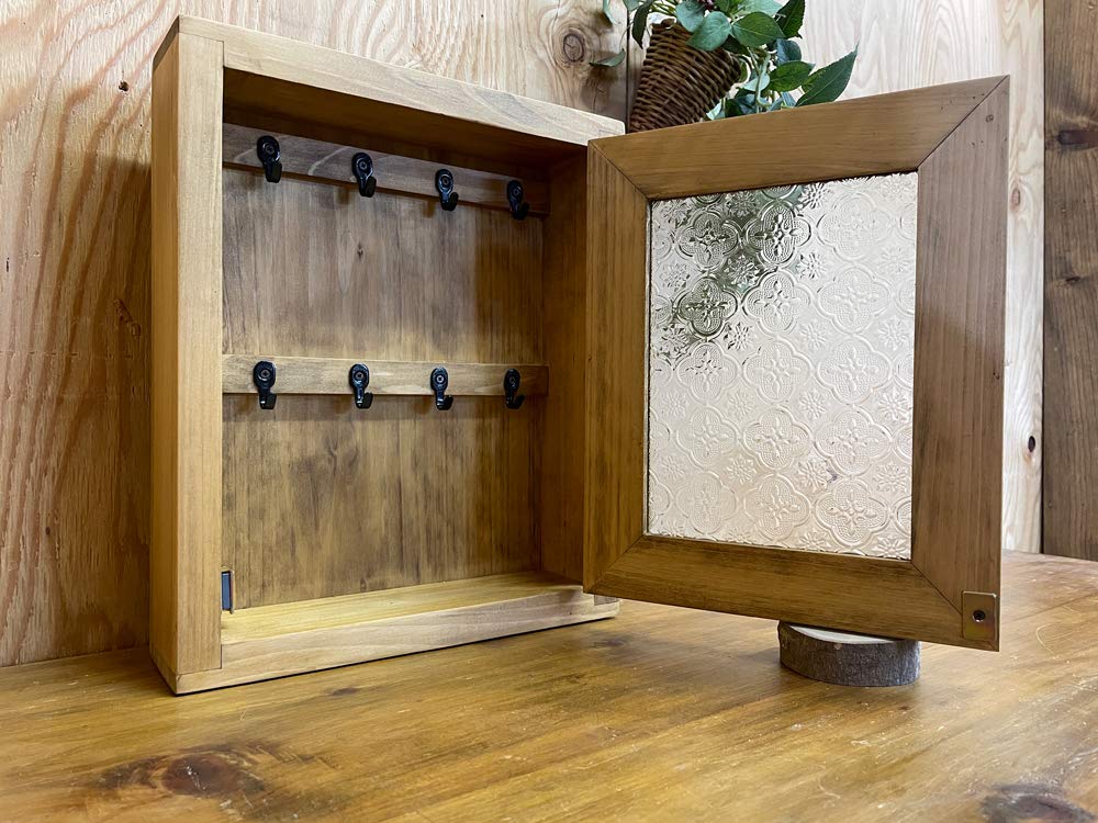 Amazon.co.jp: キーボックス アンティークブラウン 25×7×30cm フローラ