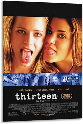 Póster de 13 películas, arte de pared de los años 90, decoración estética para dormitorio, póster de impresiones de pintura decorativa, lienzo de
