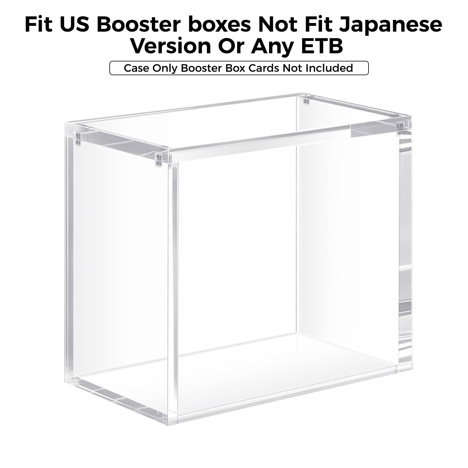 Premium Transparent Acrylic Display Case for Booster Boxes, Dustproof, Stackable - Image 3