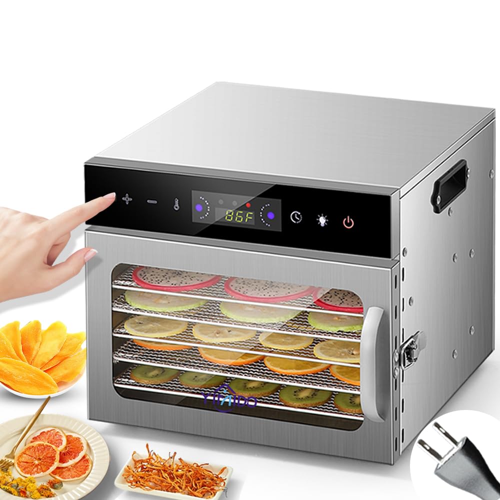 YiMiDOフードドライヤー 6~44層 食品乾燥機 ステンレス 電気食品脱水機