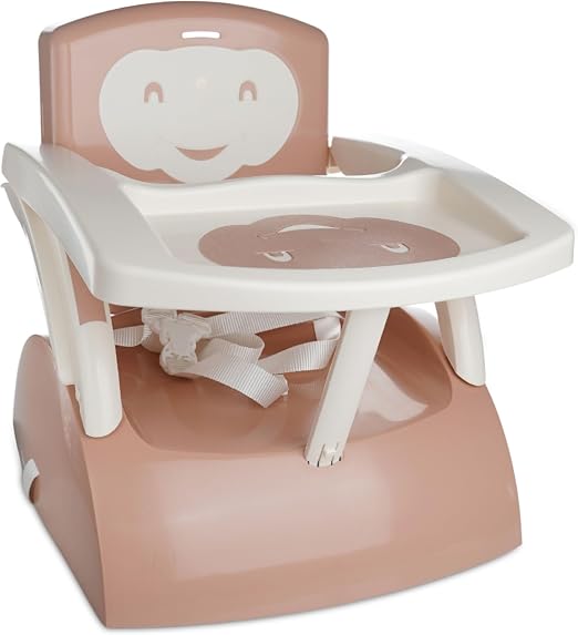 Thermobaby Rehausseur Évolutif 2-en-1 avec Tablette Amovible et Harnais 3 Points