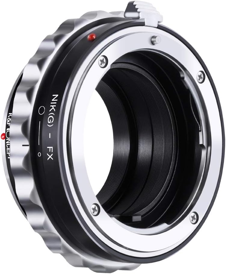 K&F Concept Camera Lens Adapter Ring Compatible with AI G AF-S Mount Lens to Fuji FX X-Pro1 XT4 X-M1 X-A1 X-E1 Adapter