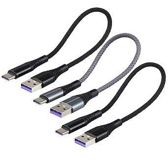 3-Pack Short Car Carplay Cable for iPhone 17/17 Plus/17 Pro/17 Pro/Air Charger, USB C Fast Charging Cord