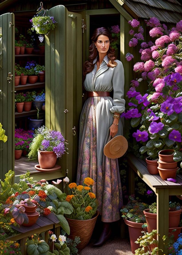 Toile 58 x 90 cm portrait de femme inspire de la nature pour cocooning chambre