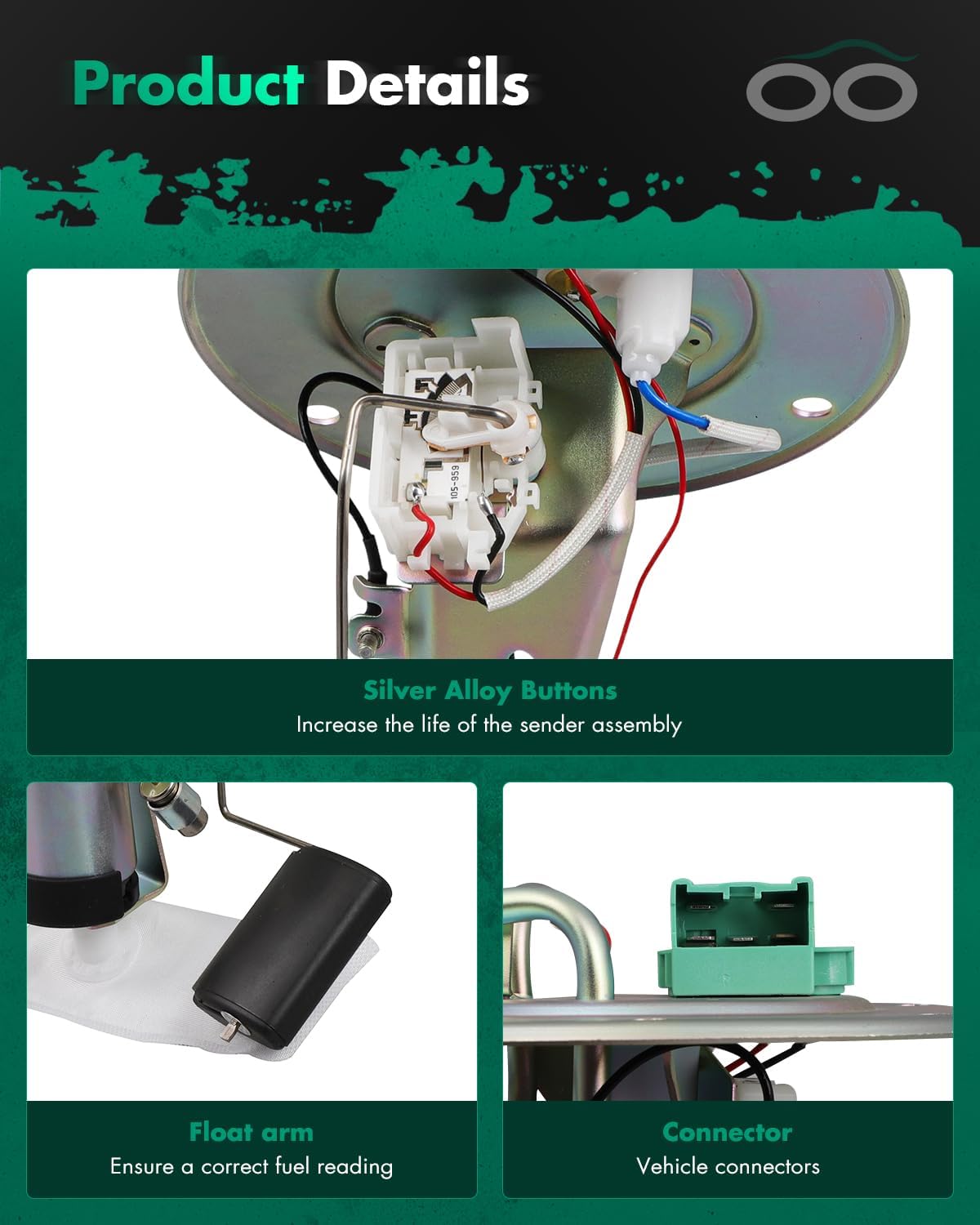 SCITOO Fuel Pump Electrical Assembly High Performance for 1997-1999 for Honda CR-V 2.0L E8460S